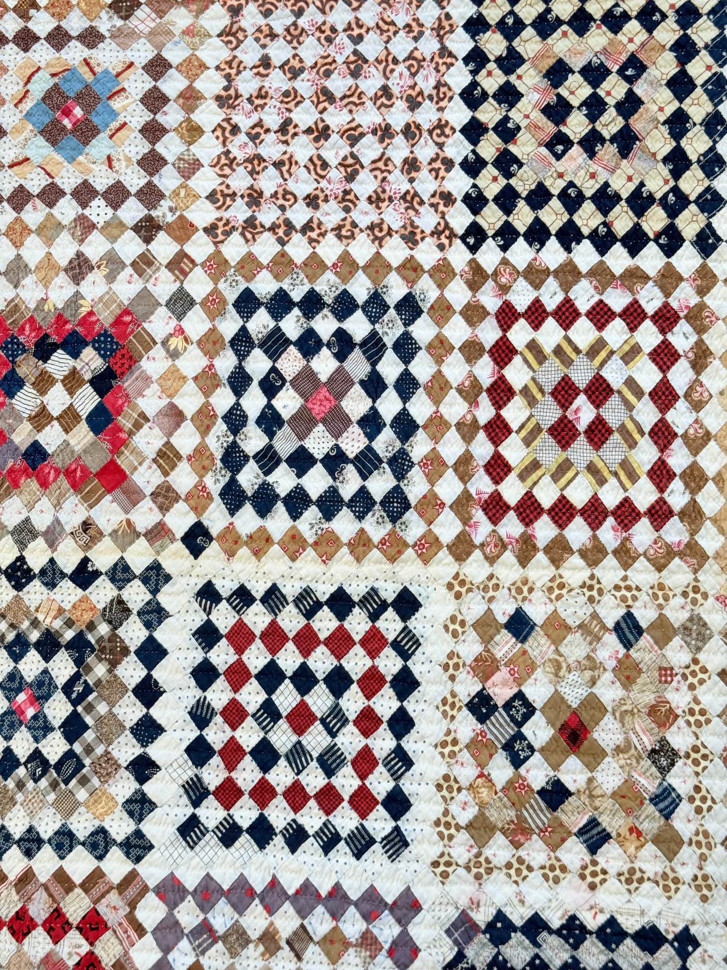 Amazing 9040 plus Blocks, One Patch 3/4 Inch Blocks Patchwork Quilt