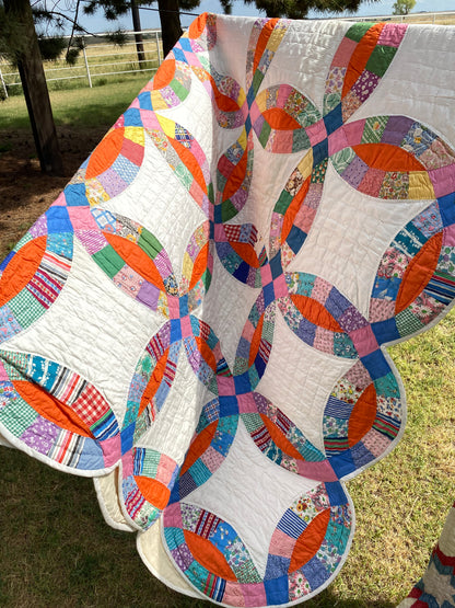 Double Wedding Ring Quilt