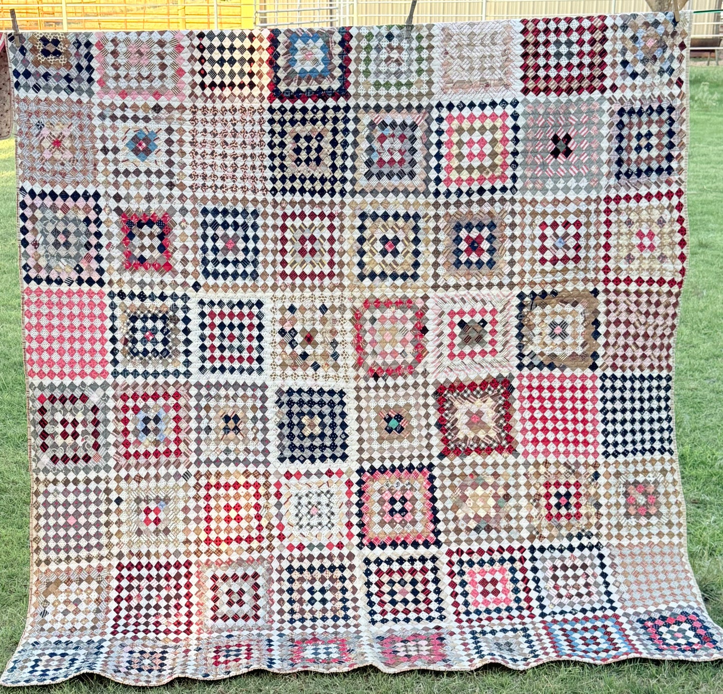 Amazing 9040 plus Blocks, One Patch 3/4 Inch Blocks Patchwork Quilt
