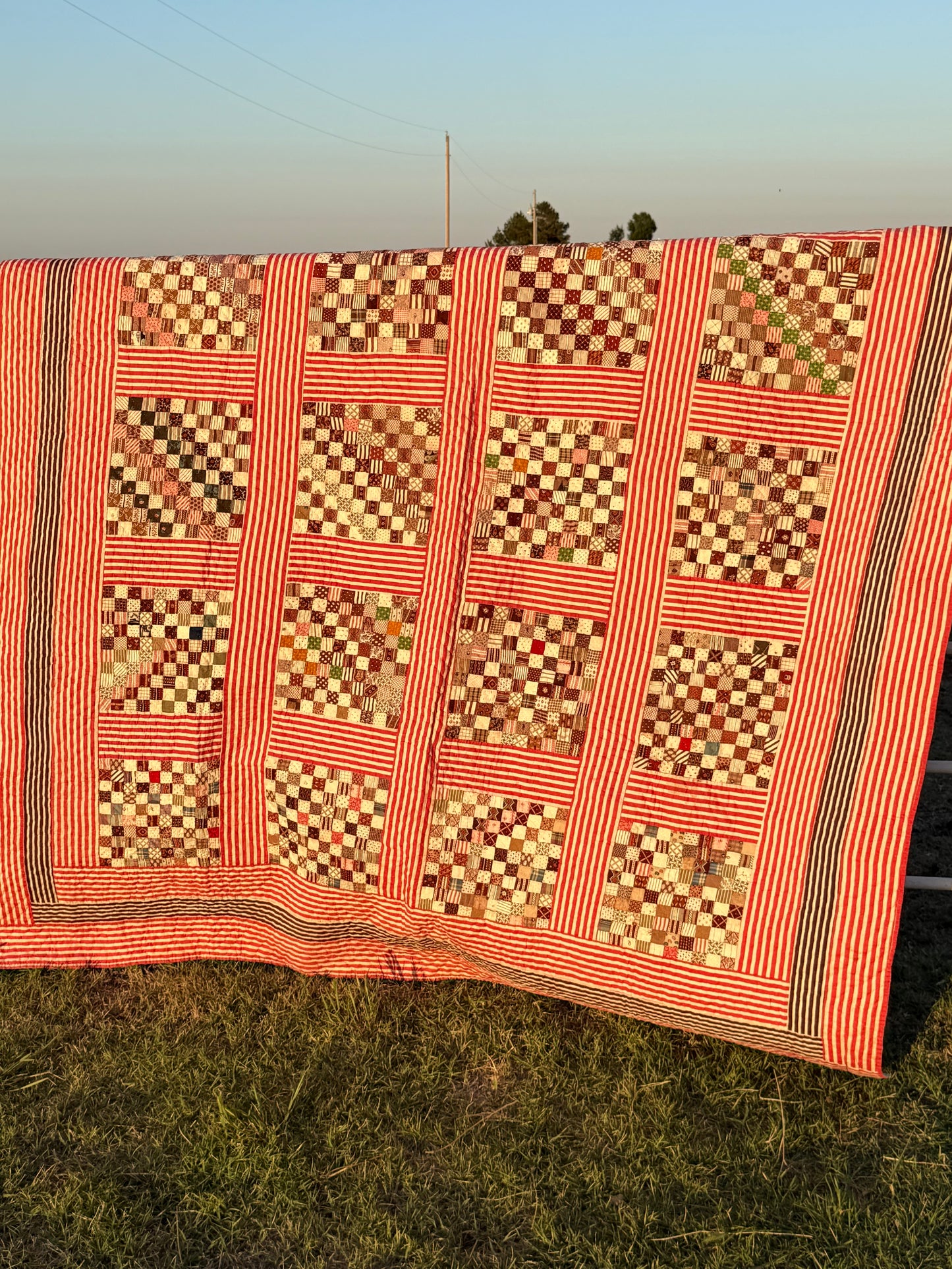 Superb Postage Stamp Patchwork Quilt