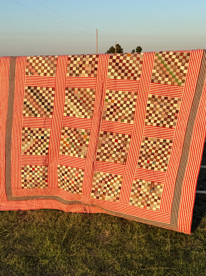 Superb Postage Stamp Patchwork Quilt
