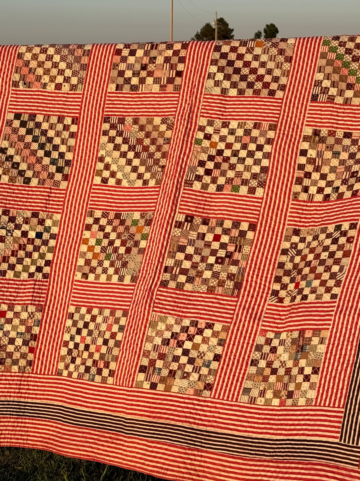 Superb Postage Stamp Patchwork Quilt