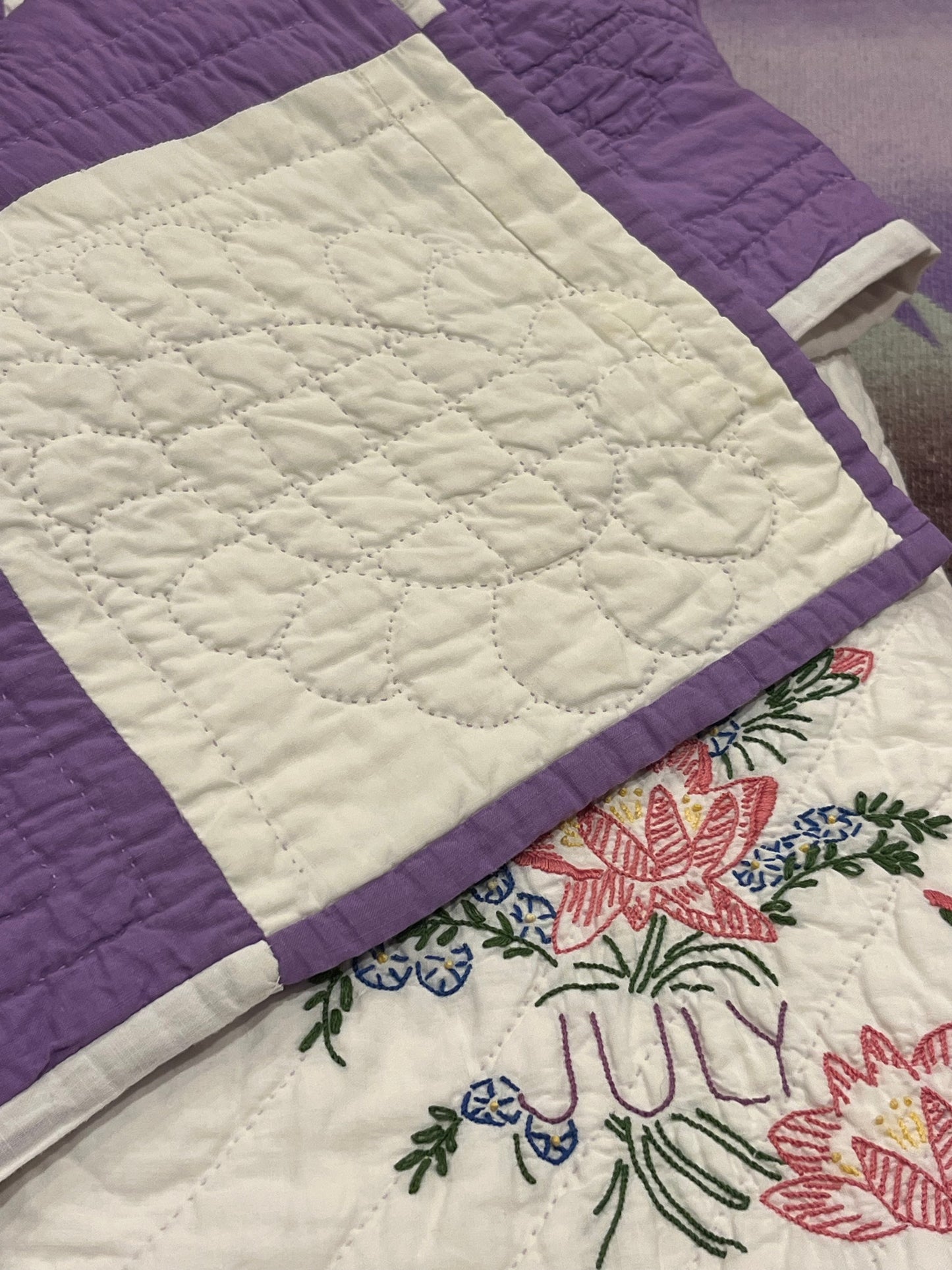 Months and Flowers of the Year Quilt