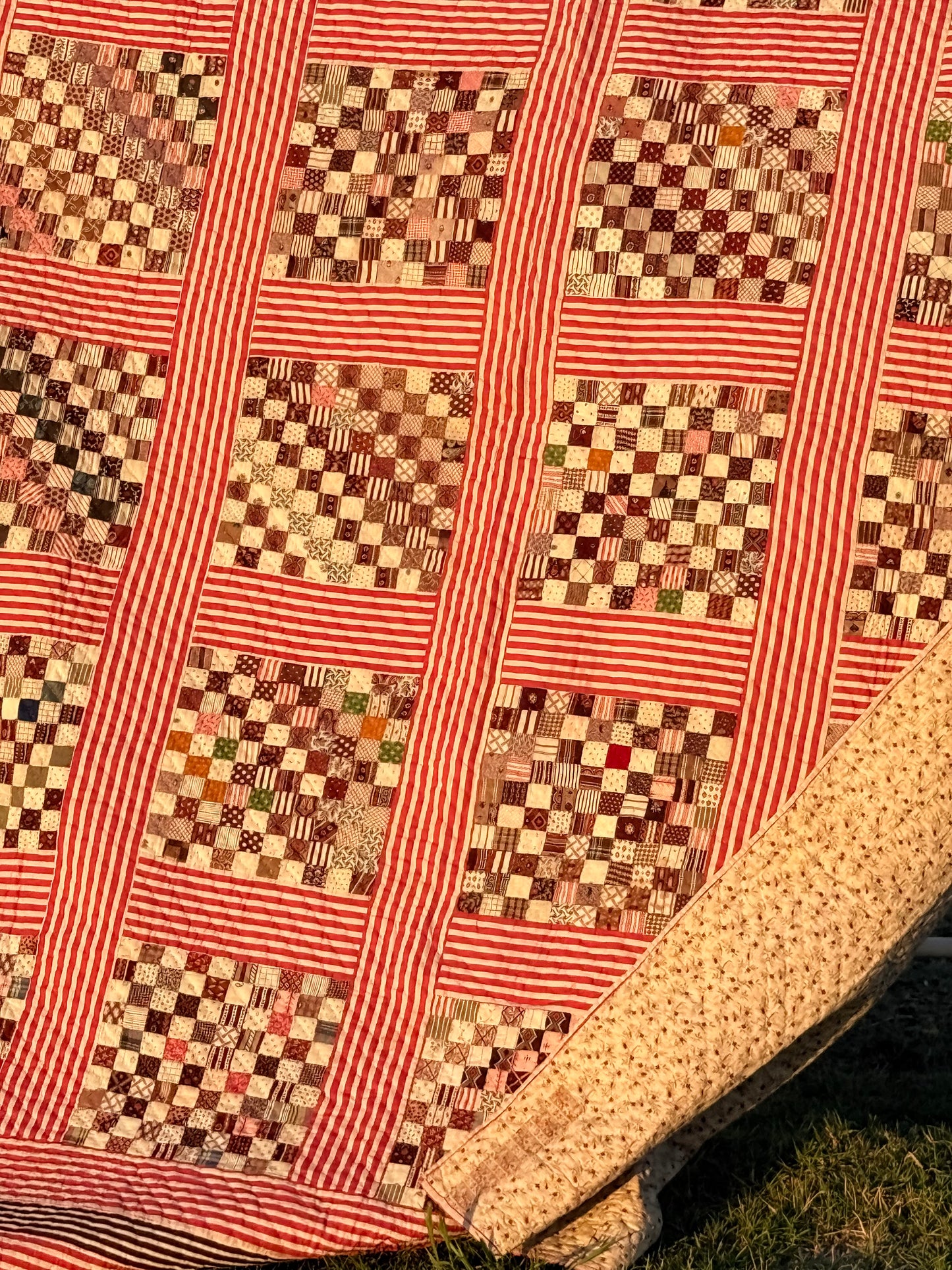Superb Postage Stamp Patchwork Quilt