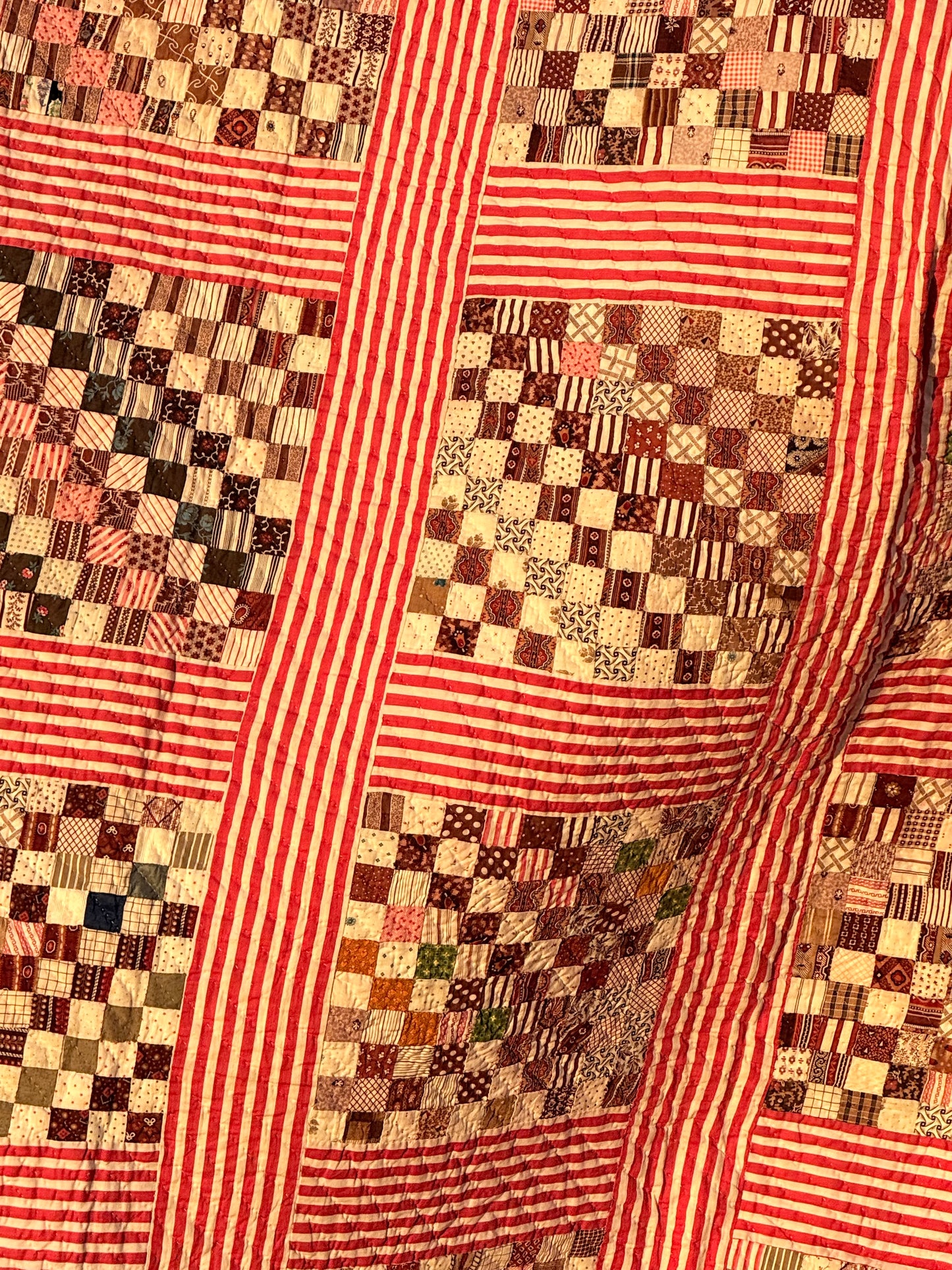 Superb Postage Stamp Patchwork Quilt