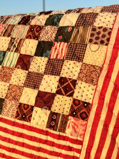 Superb Postage Stamp Patchwork Quilt