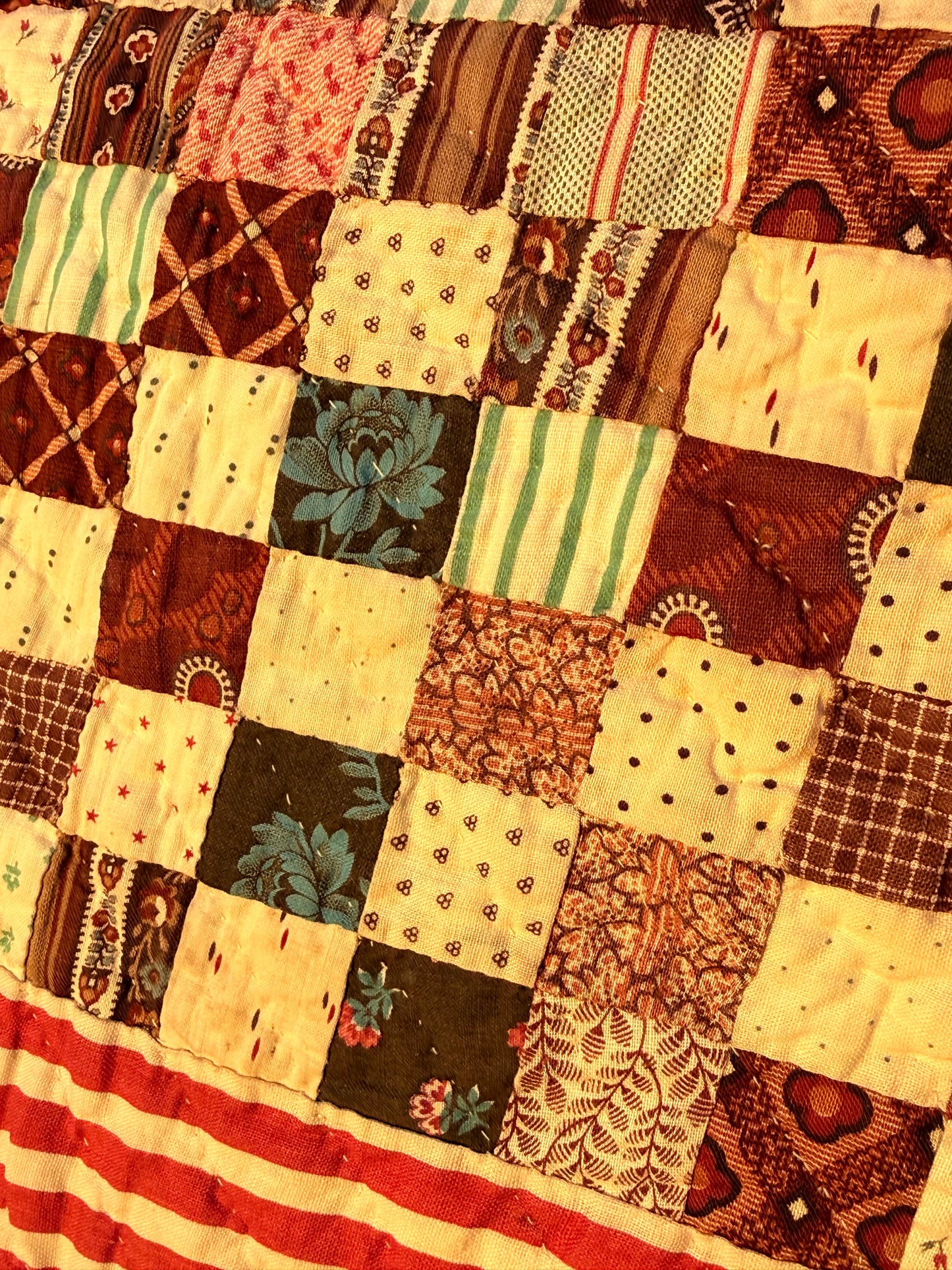 Superb Postage Stamp Patchwork Quilt