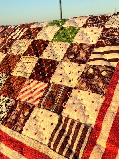 Superb Postage Stamp Patchwork Quilt