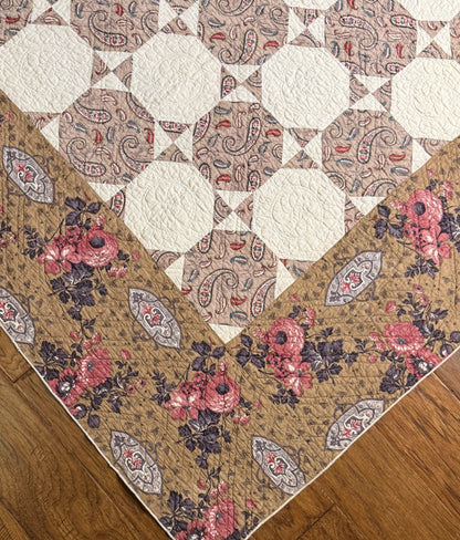 A Standout Chintz Octagons Quilt with Border