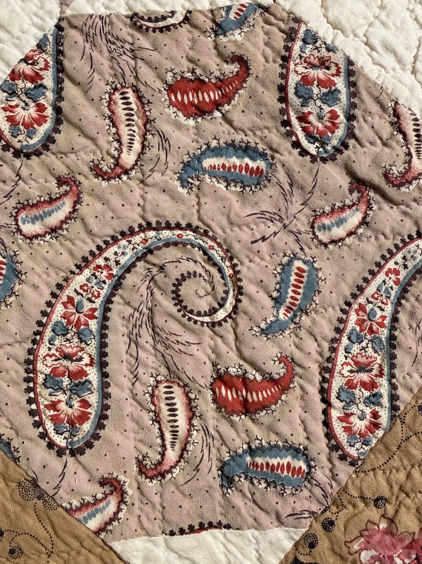 A Standout Chintz Octagons Quilt with Border