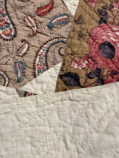 A Standout Chintz Octagons Quilt with Border
