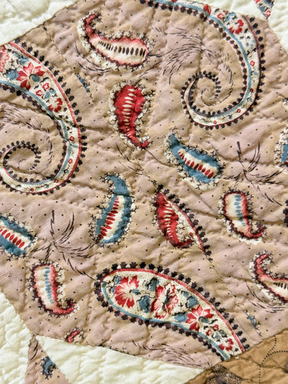 A Standout Chintz Octagons Quilt with Border