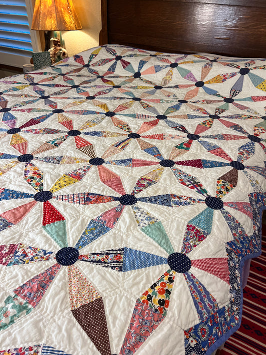 Colorful Kaleidoscope Quilt