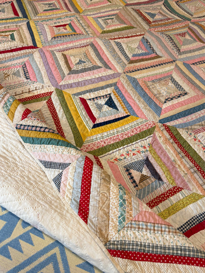 Scrappy String Square Quilt