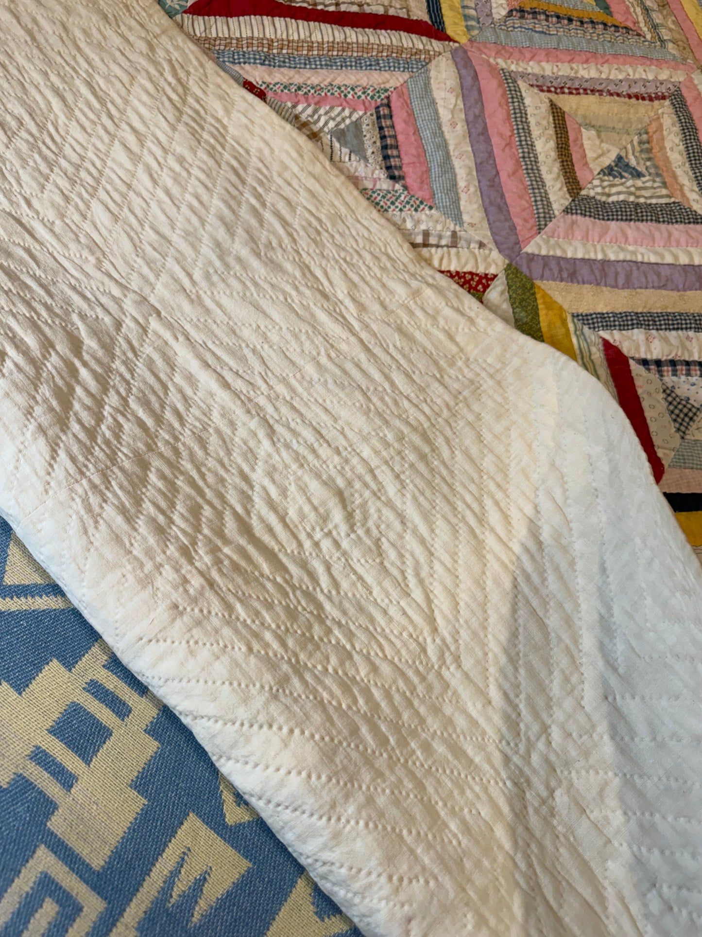 Scrappy String Square Quilt