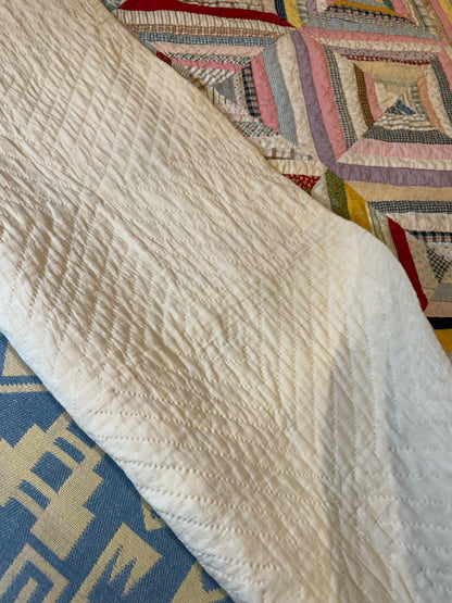 Scrappy String Square Quilt