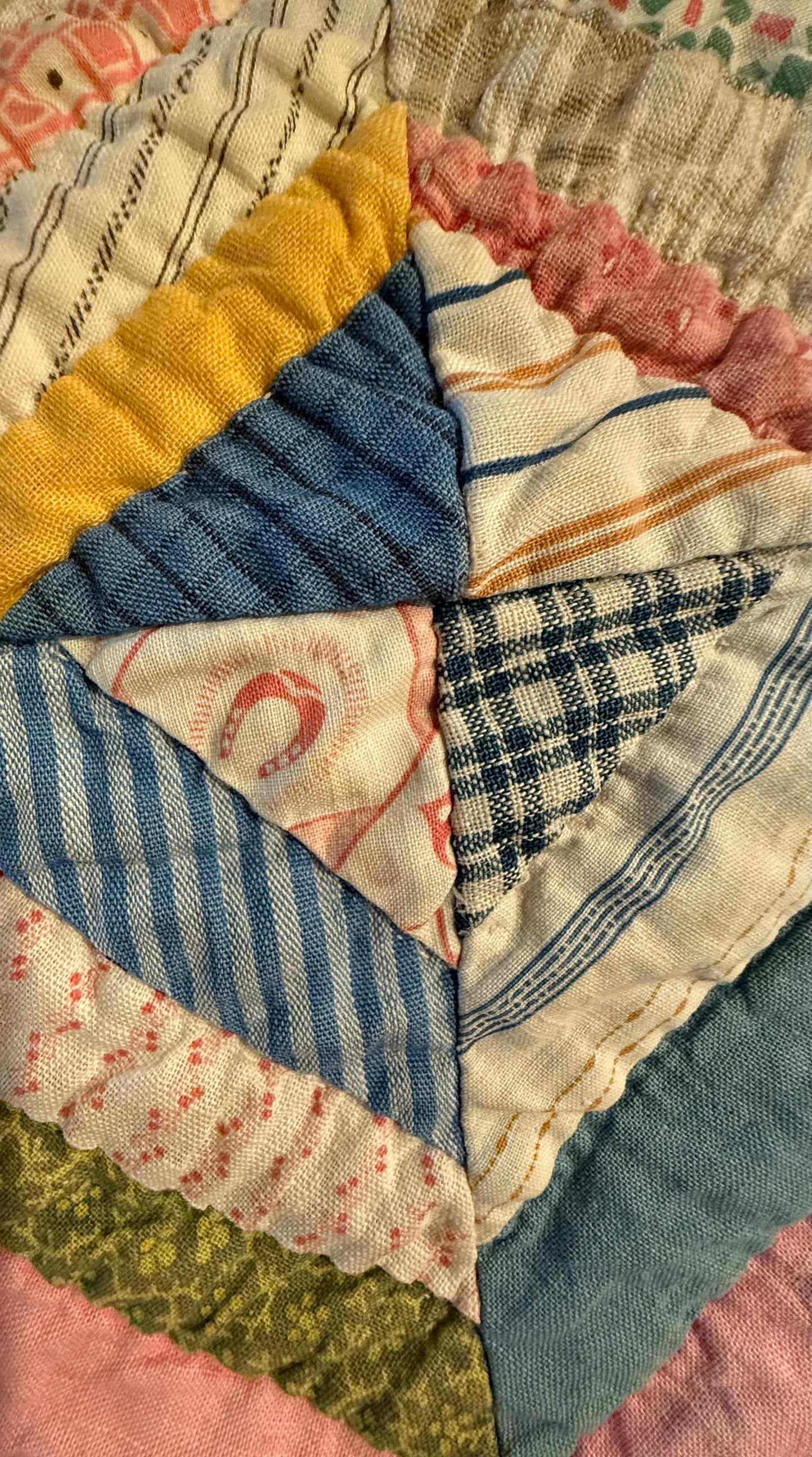 Scrappy String Square Quilt