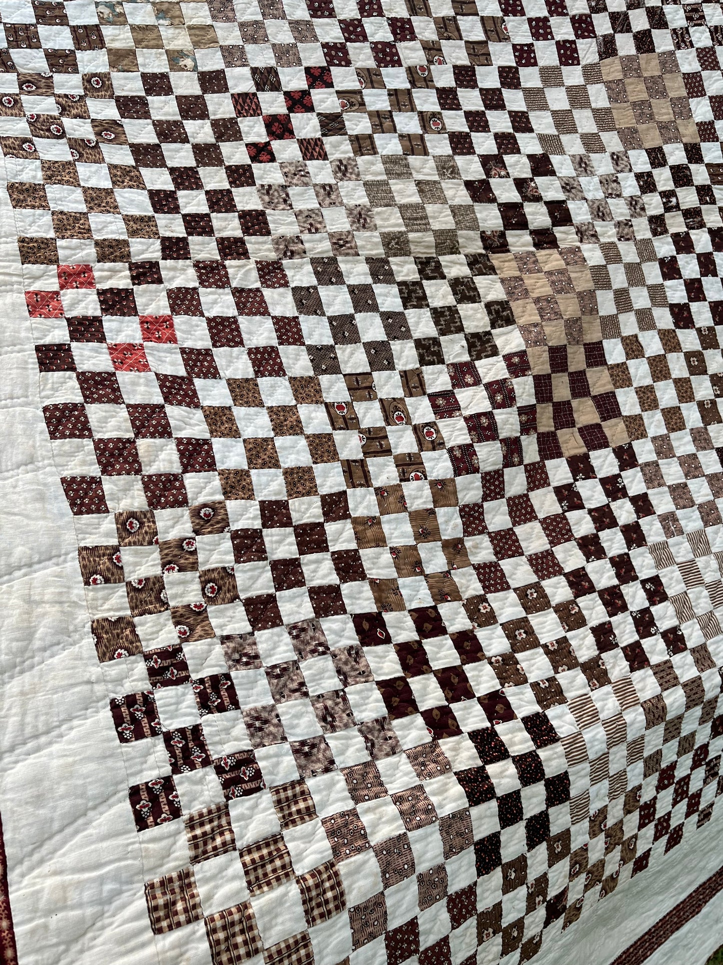 Early Postage  Stamp One Patch Quilt
