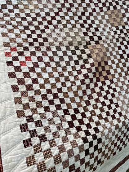 Early Postage  Stamp One Patch Quilt