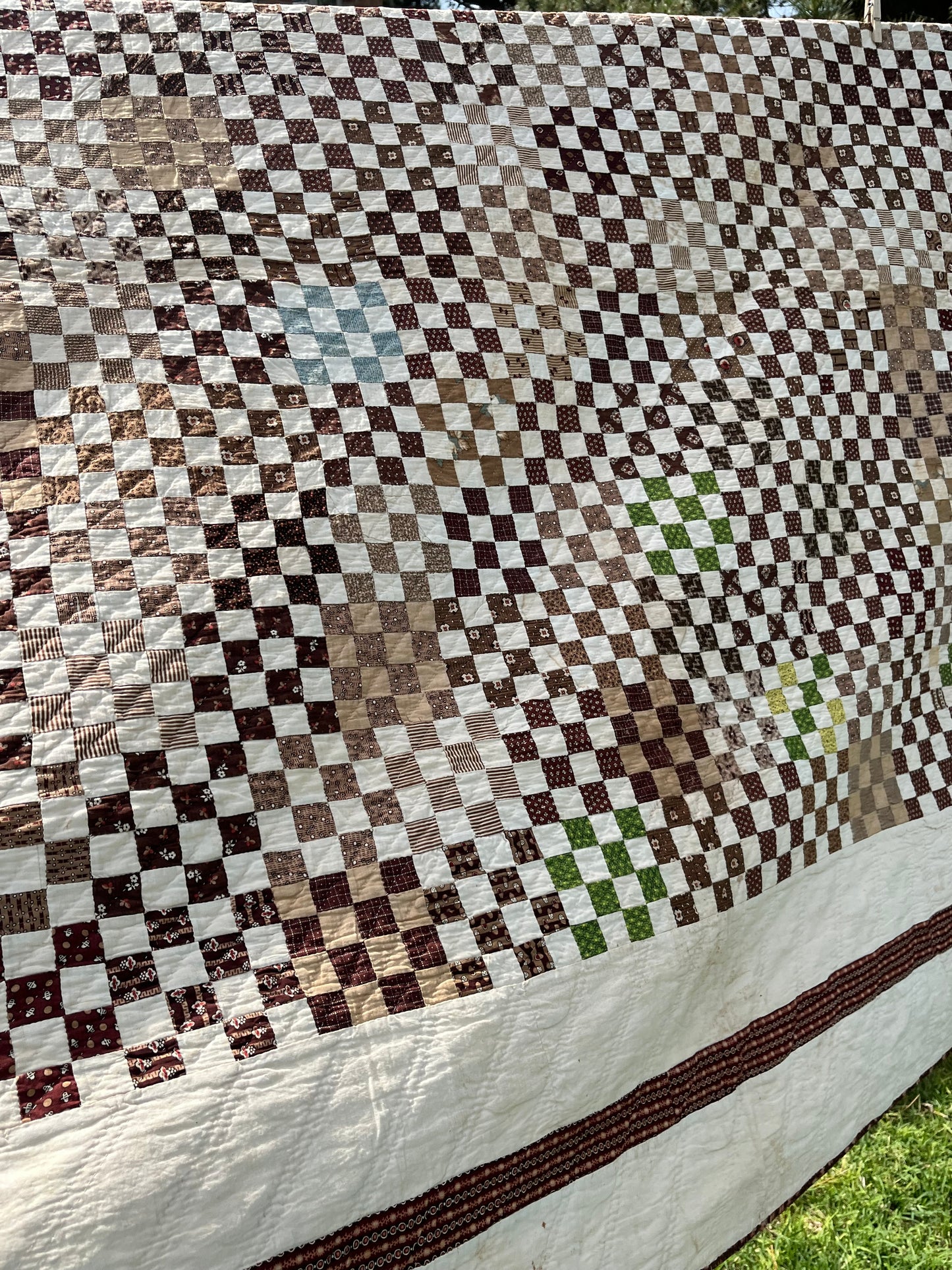 Early Postage  Stamp One Patch Quilt