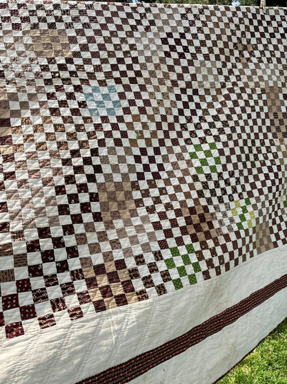 Early Postage  Stamp One Patch Quilt