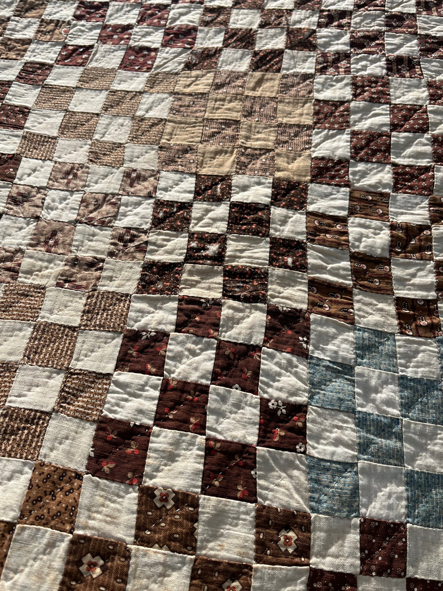 Early Postage  Stamp One Patch Quilt
