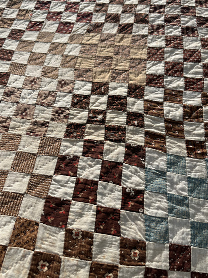 Early Postage  Stamp One Patch Quilt