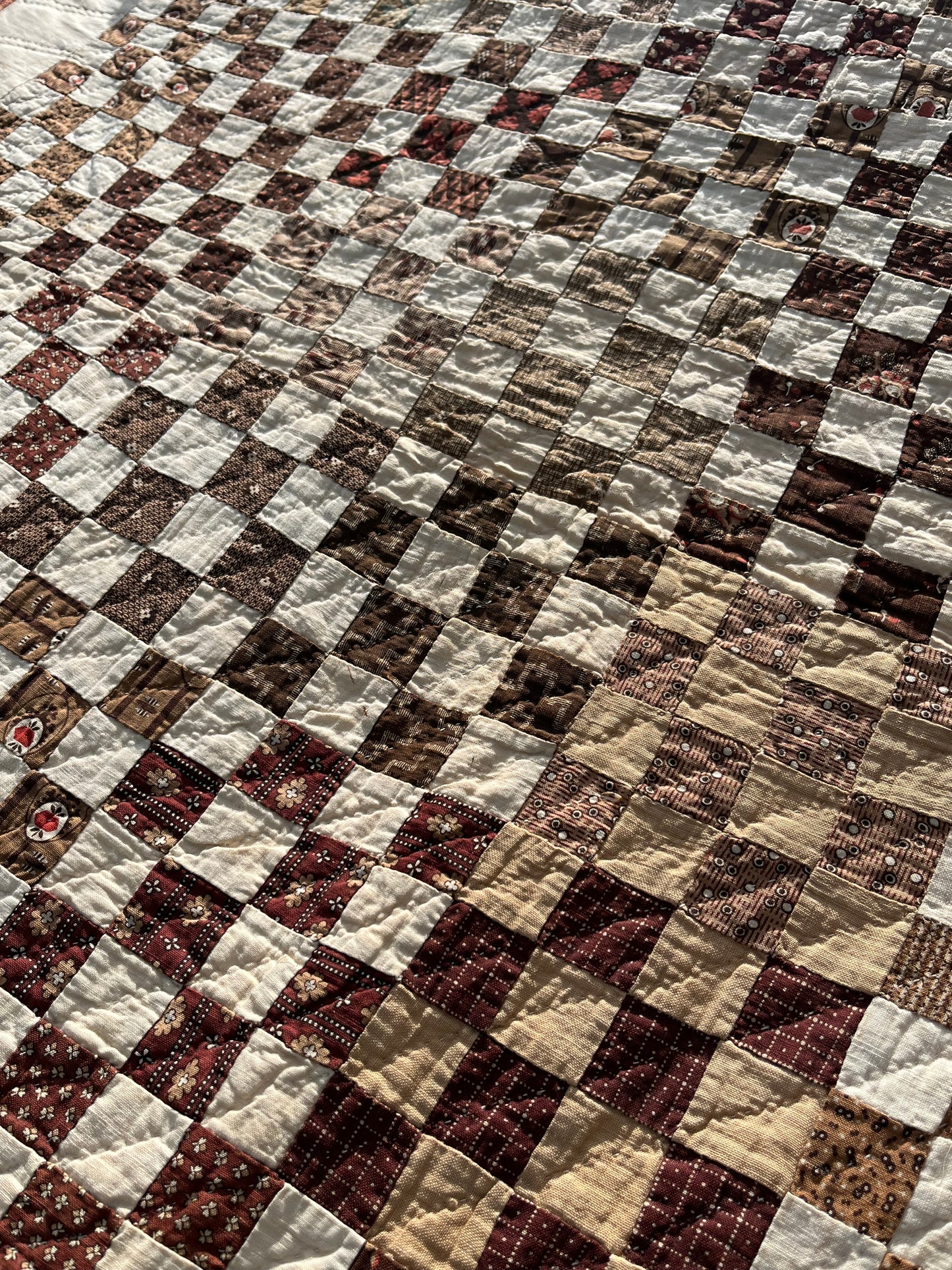 Early Postage  Stamp One Patch Quilt
