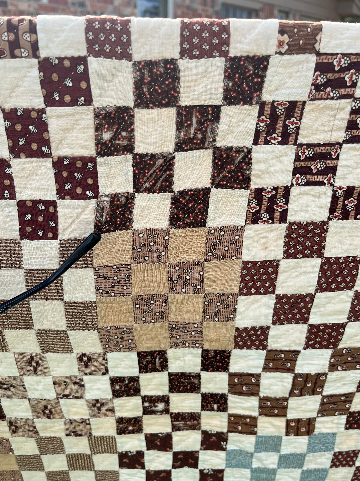 Early Postage  Stamp One Patch Quilt