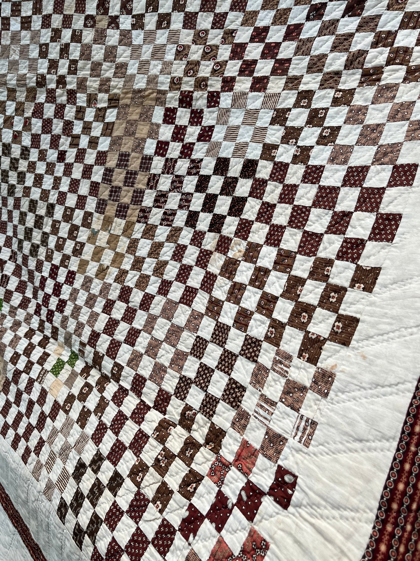 Early Postage  Stamp One Patch Quilt