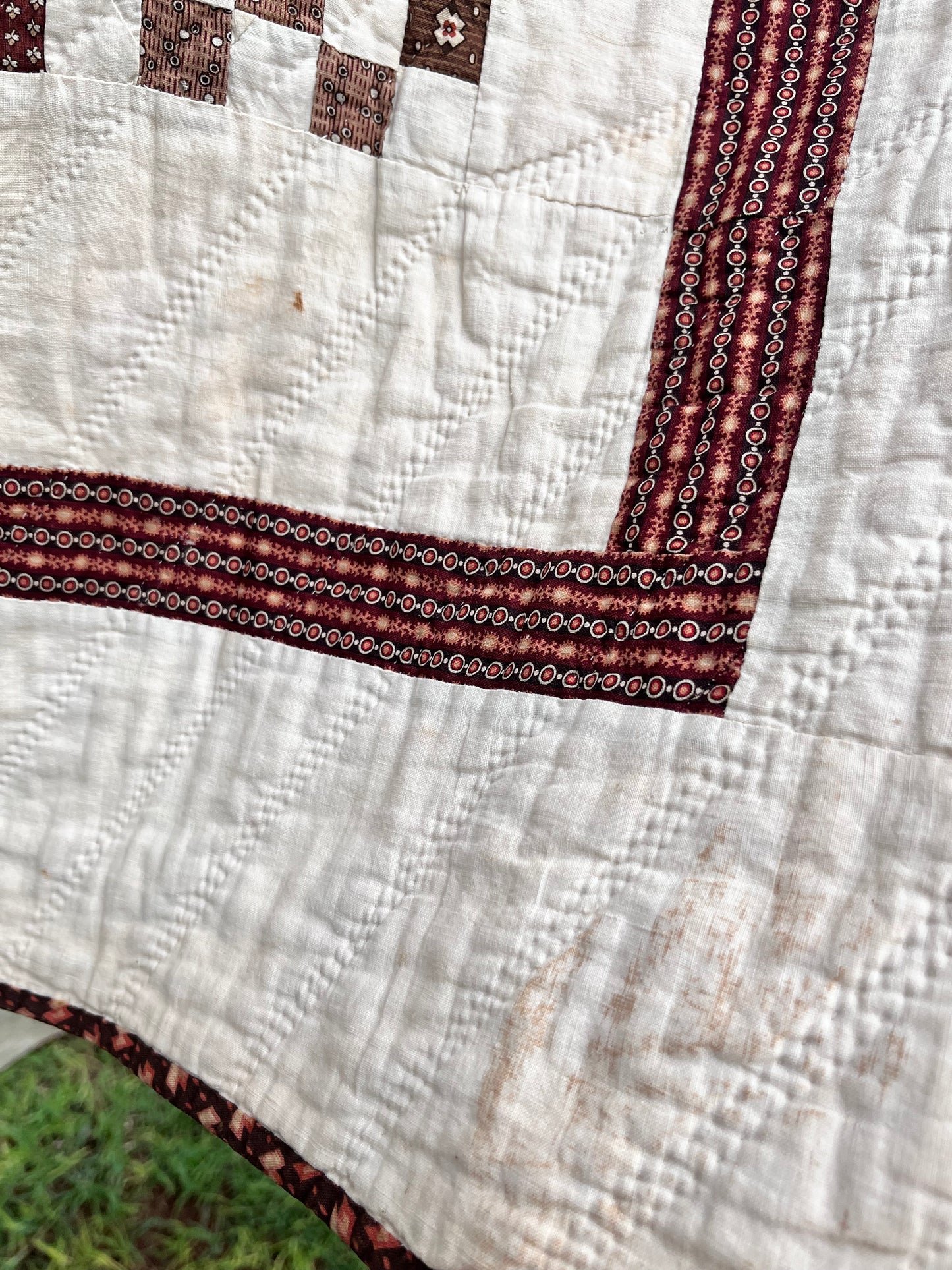 Early Postage  Stamp One Patch Quilt