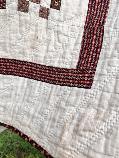 Early Postage  Stamp One Patch Quilt