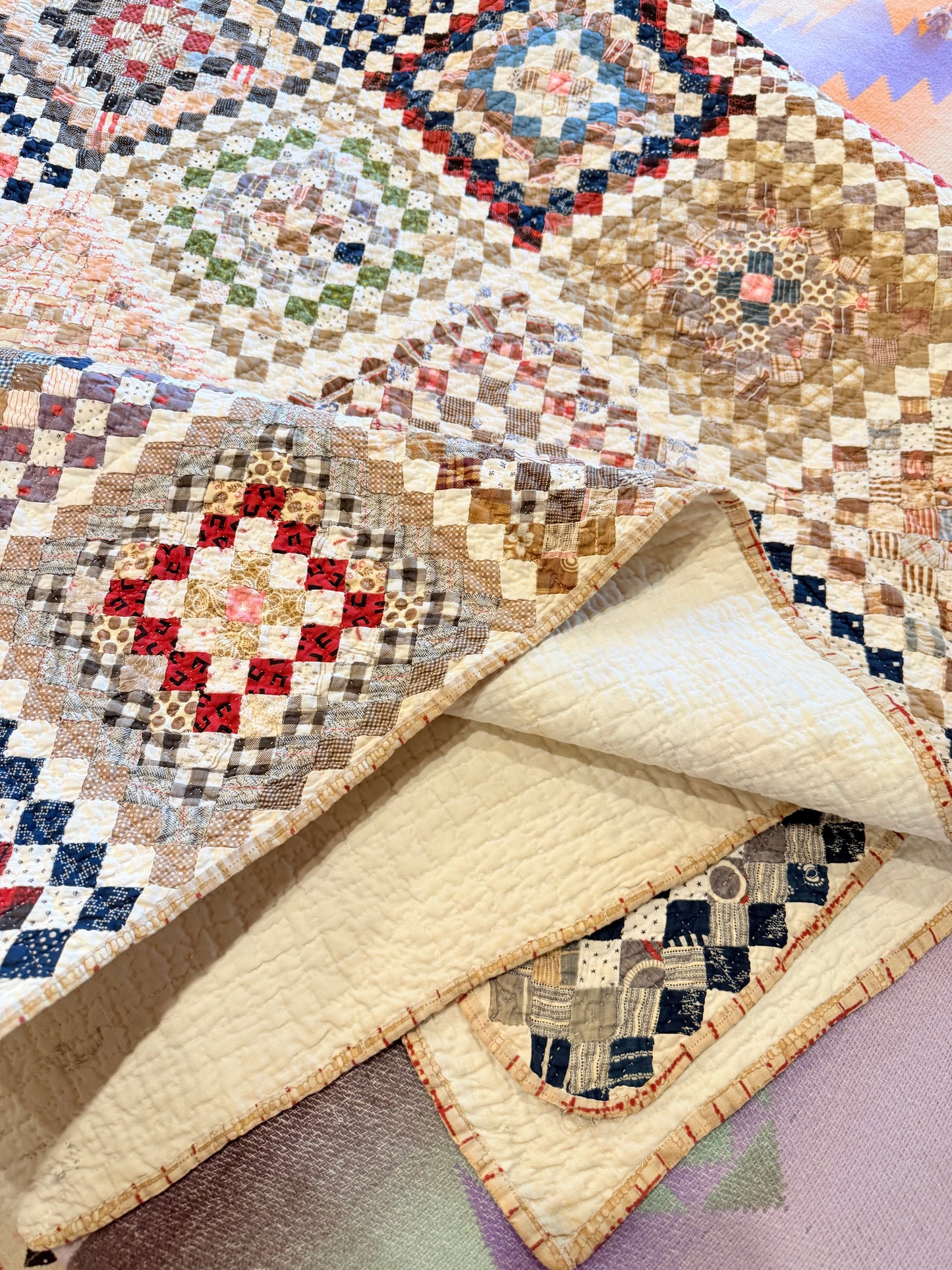 Amazing 9040 plus Blocks, One Patch 3/4 Inch Blocks Patchwork Quilt