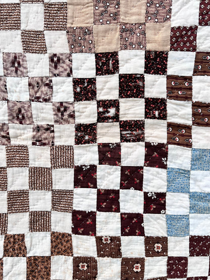Early Postage  Stamp One Patch Quilt