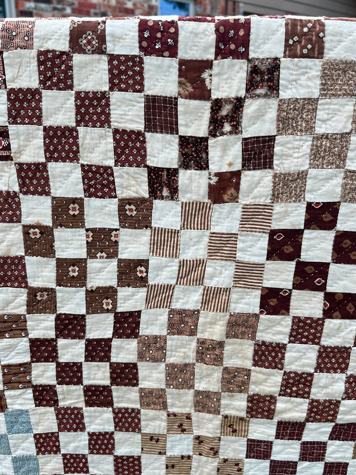 Early Postage  Stamp One Patch Quilt