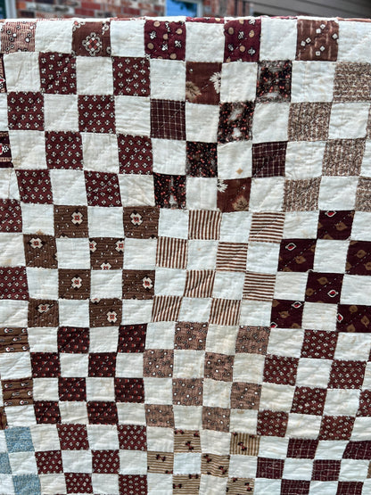 Early Postage  Stamp One Patch Quilt