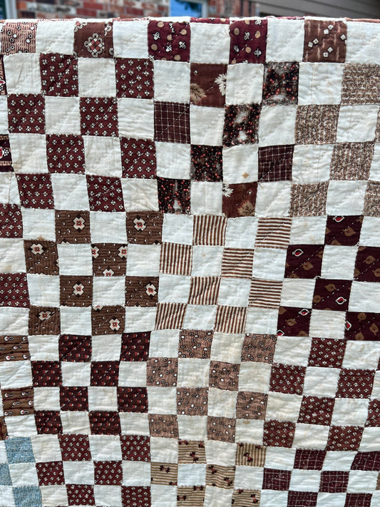 Early Postage  Stamp One Patch Quilt