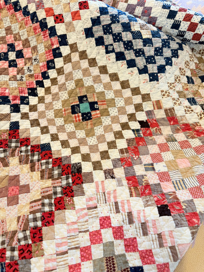 Amazing 9040 plus Blocks, One Patch 3/4 Inch Blocks Patchwork Quilt