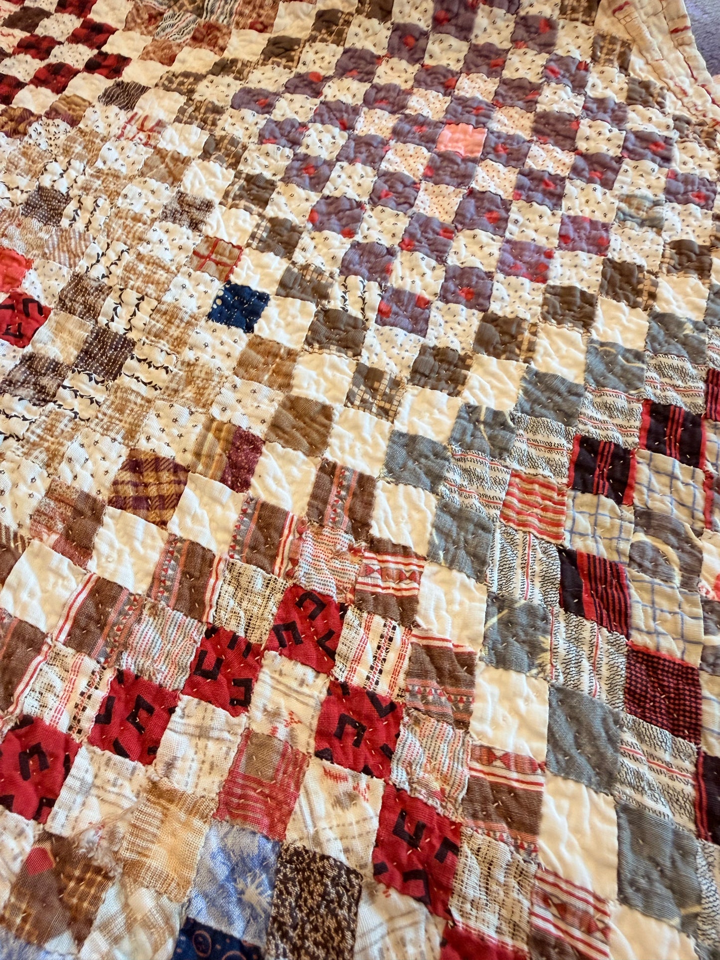Amazing 9040 plus Blocks, One Patch 3/4 Inch Blocks Patchwork Quilt