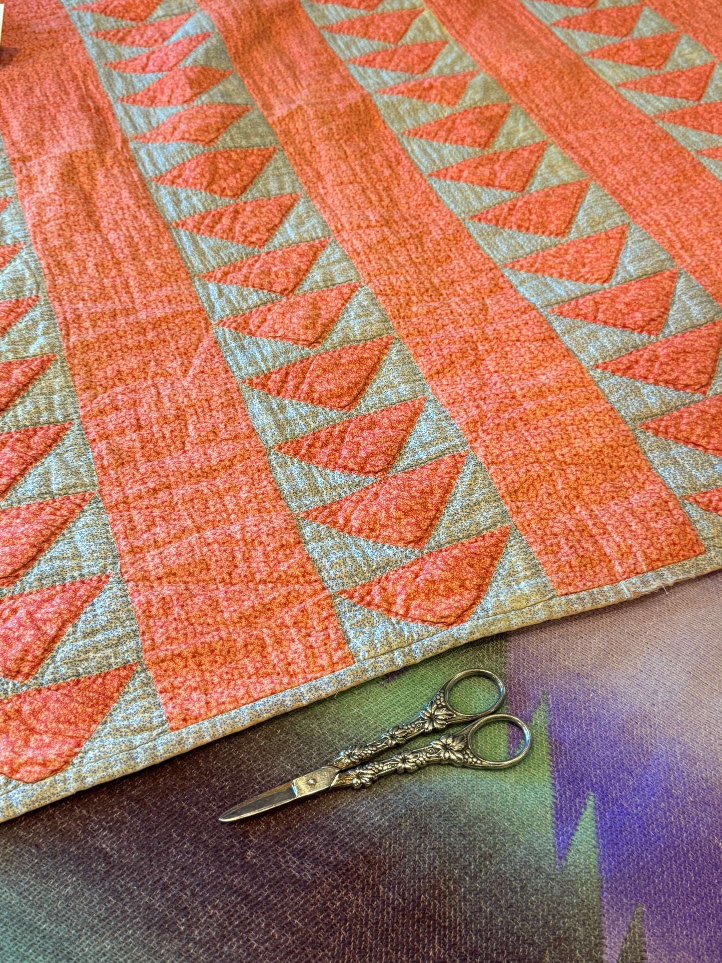 Original Flying Geese Crib or Wall Quilt