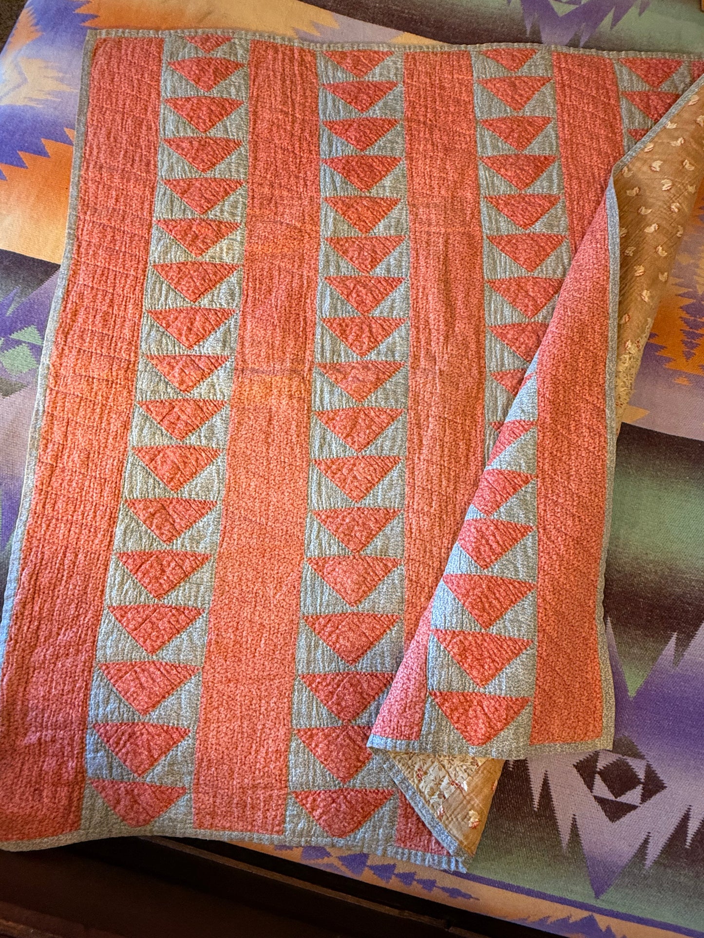 Original Flying Geese Crib or Wall Quilt