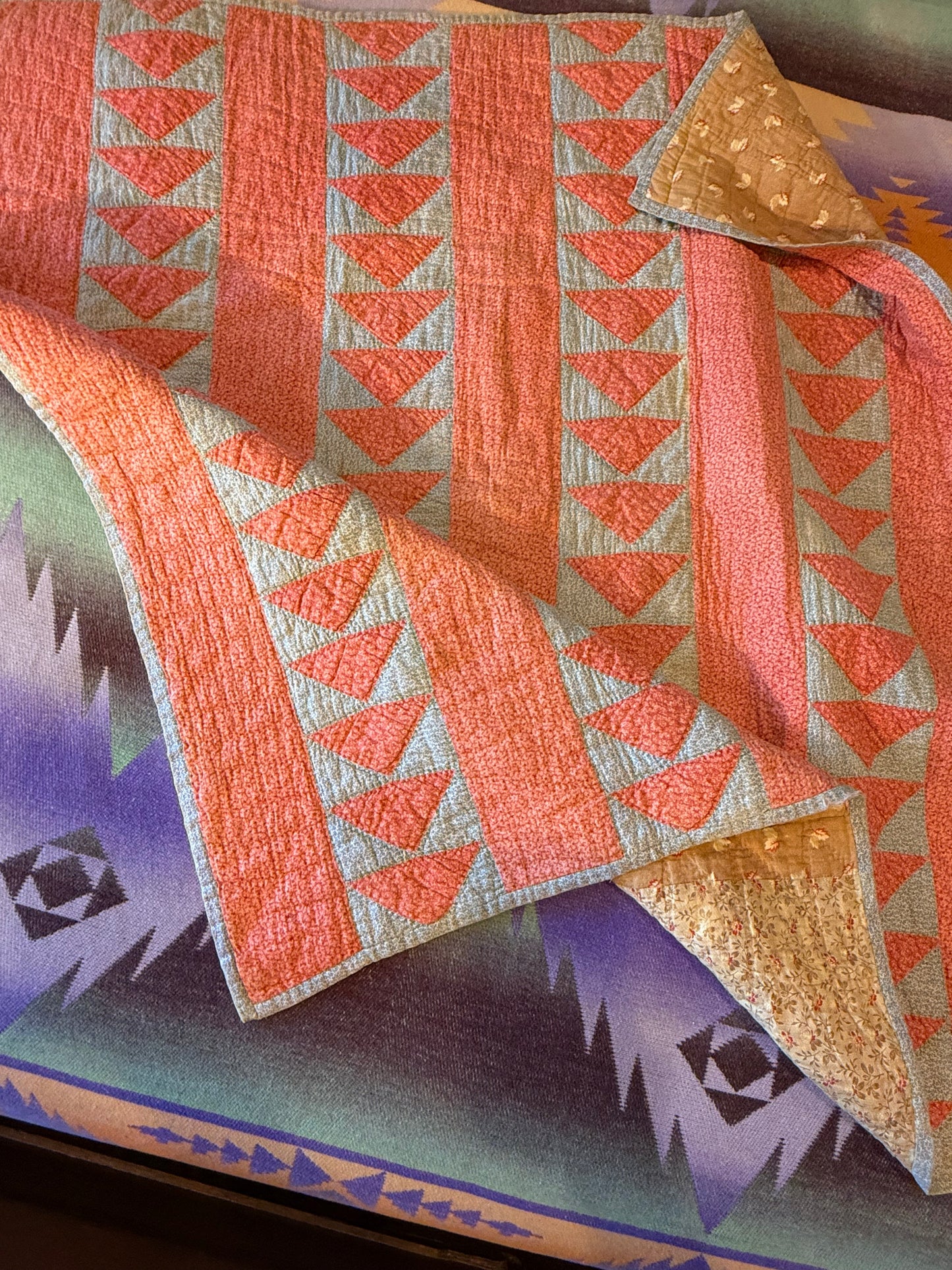 Original Flying Geese Crib or Wall Quilt