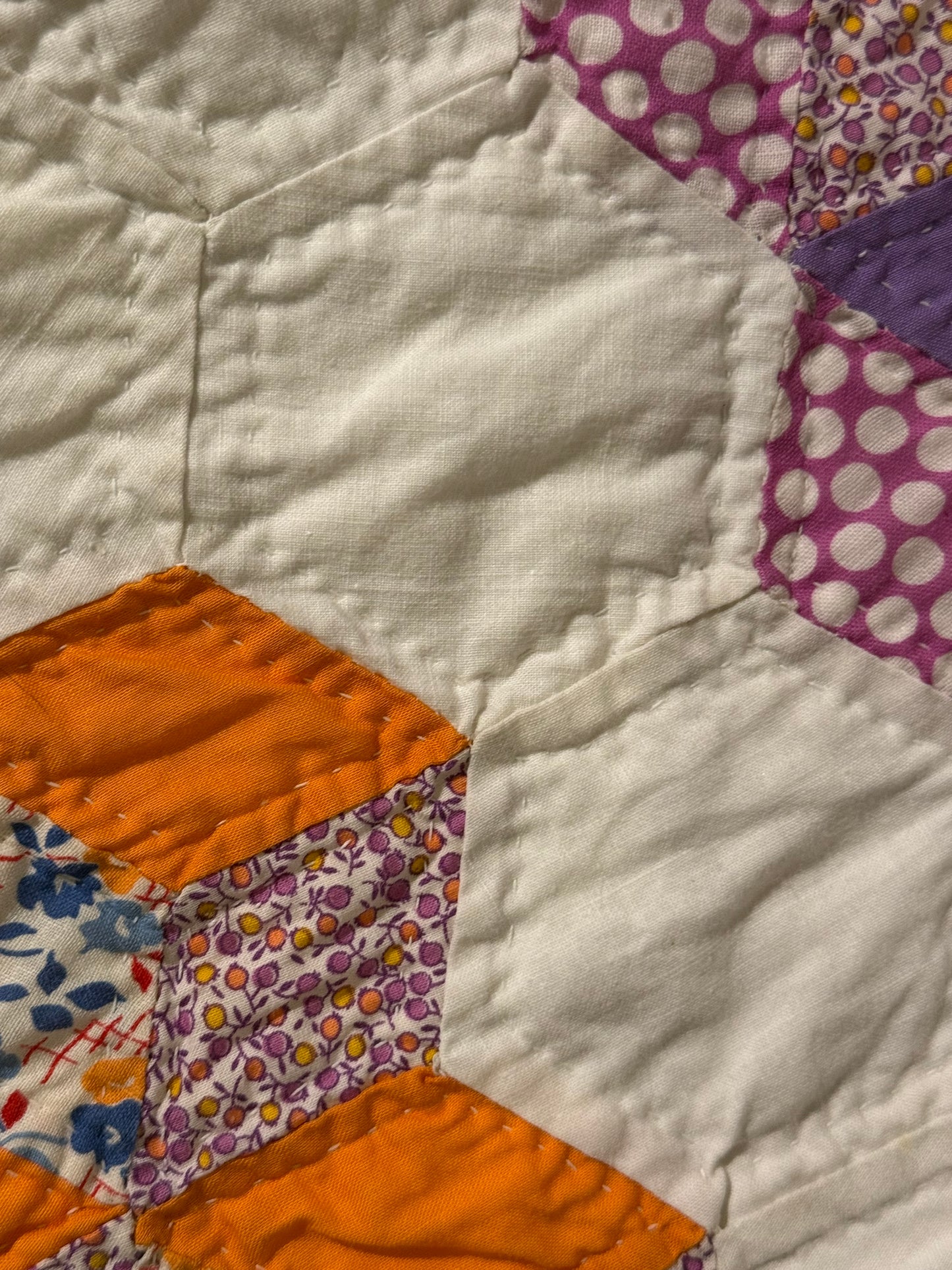 Graphic Tumbling Blocks of Cubes Quilt