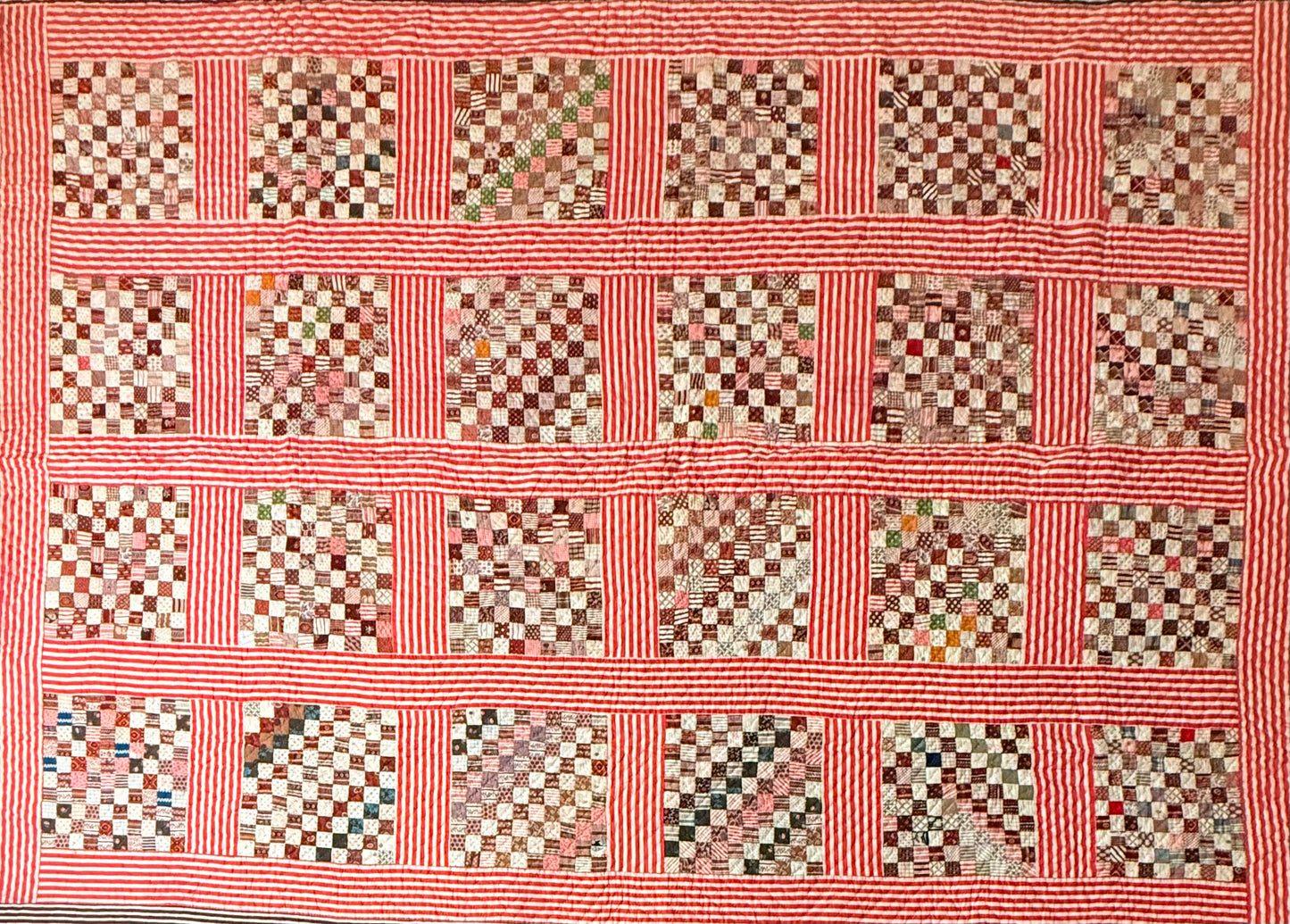 Superb Postage Stamp Patchwork Quilt