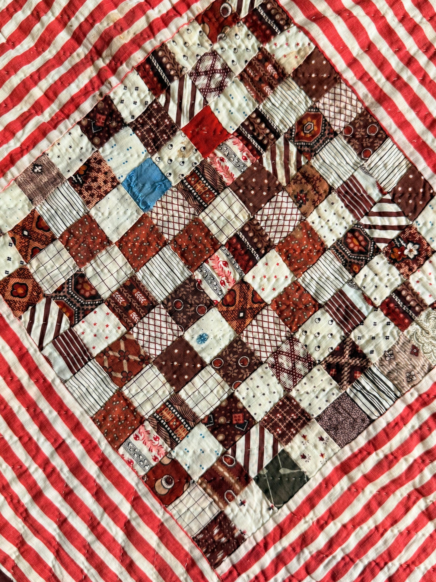 Superb Postage Stamp Patchwork Quilt
