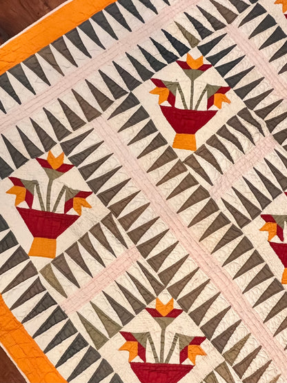 Sawtooth Rocky Mountain North Carolina Lily Quilt