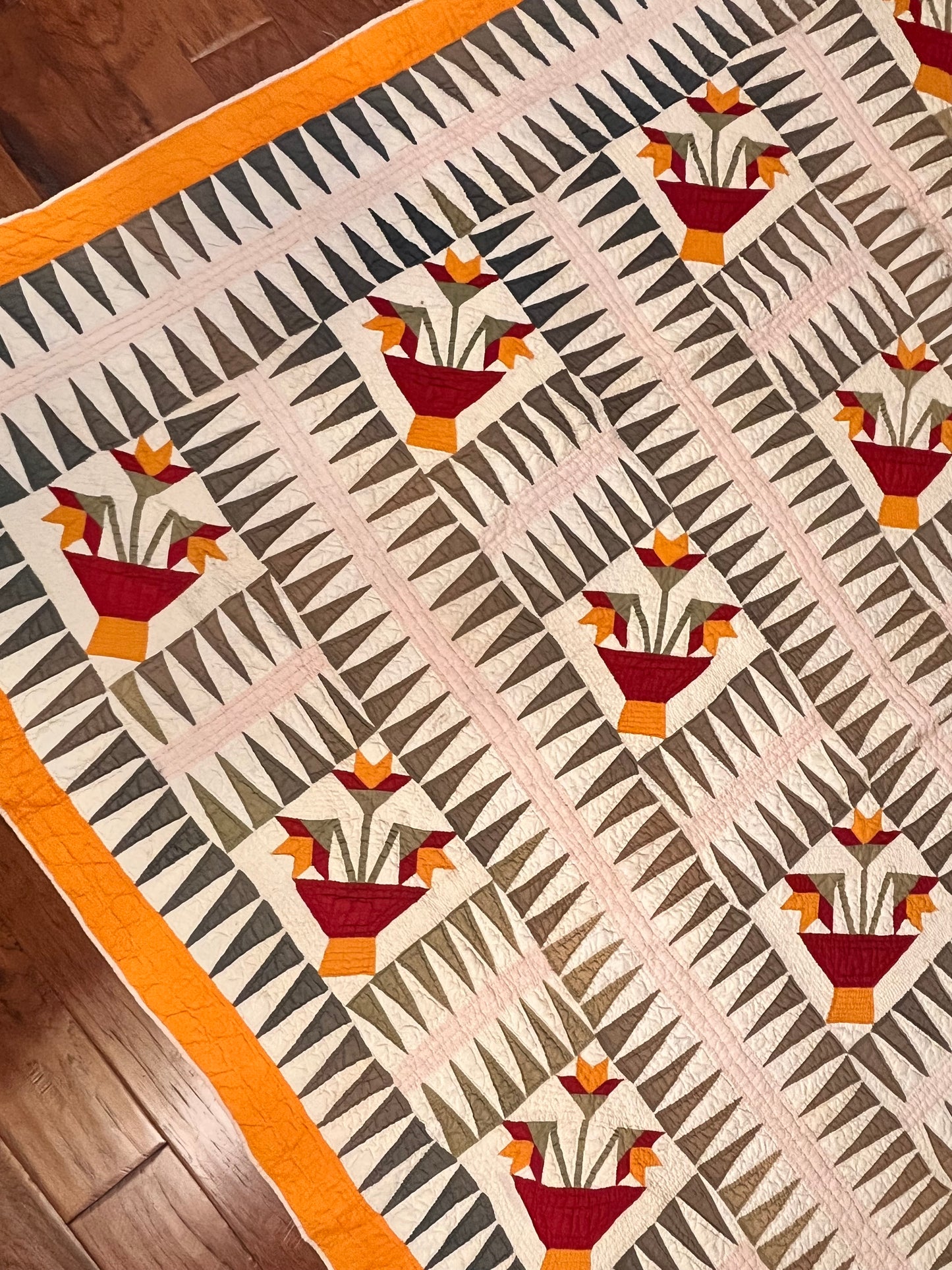 Sawtooth Rocky Mountain North Carolina Lily Quilt