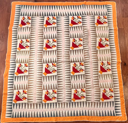 Sawtooth Rocky Mountain North Carolina Lily Quilt