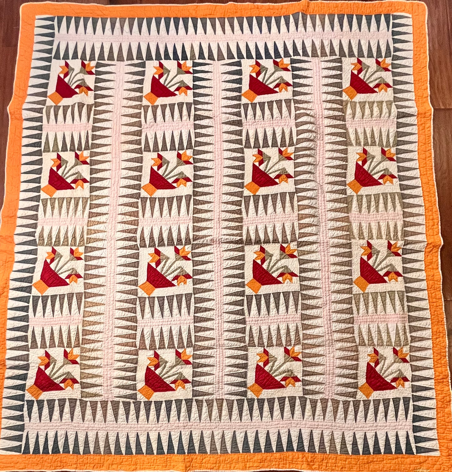 Sawtooth Rocky Mountain North Carolina Lily Quilt