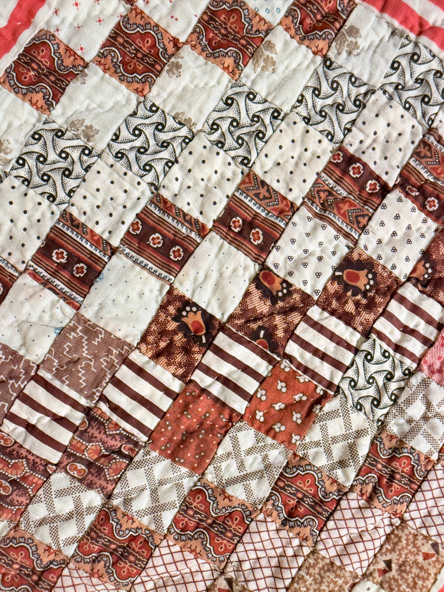 Superb Postage Stamp Patchwork Quilt